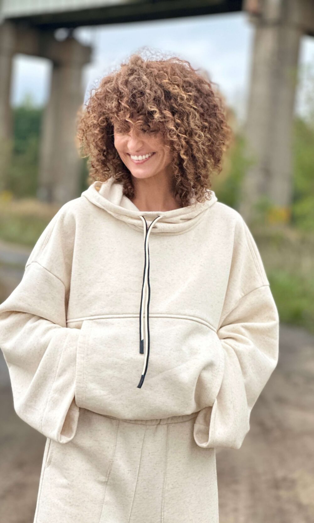 Kimono-Sweatshirt aus Hanf