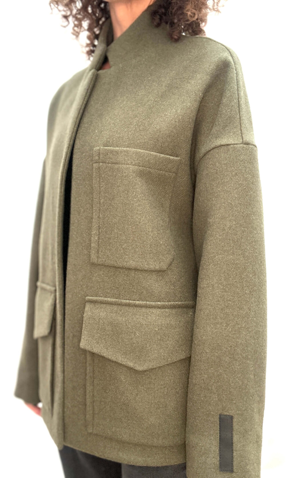 Wolljacke mit Taschen