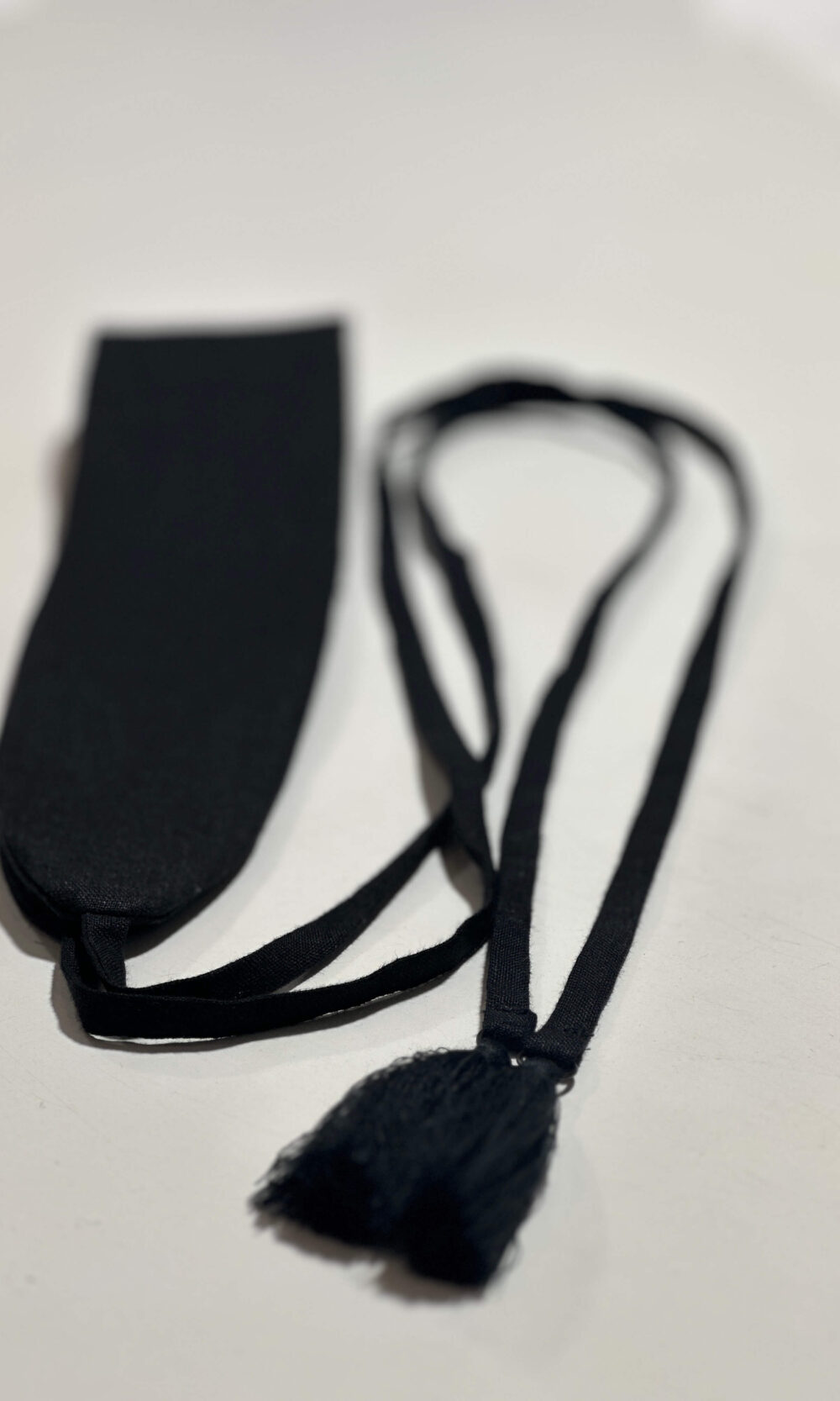 Riemen Leinen schwarz