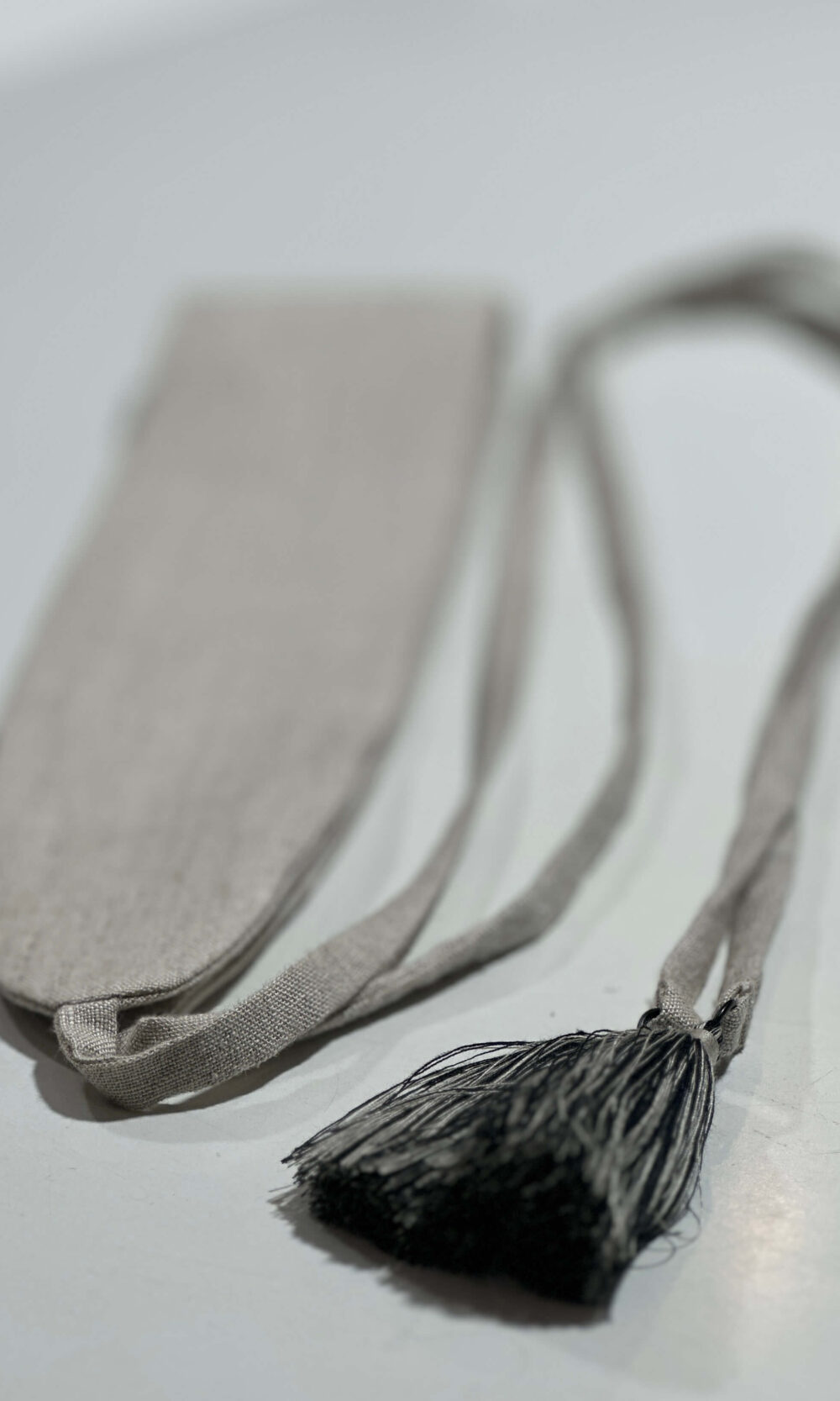 Gürtel Leinen beige