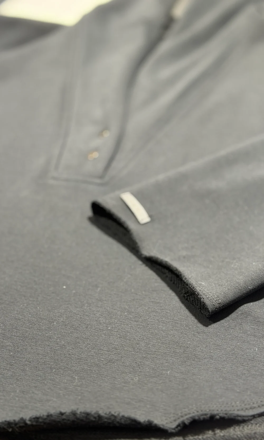 Sweatshirt mit großer Kapuze, schwarz