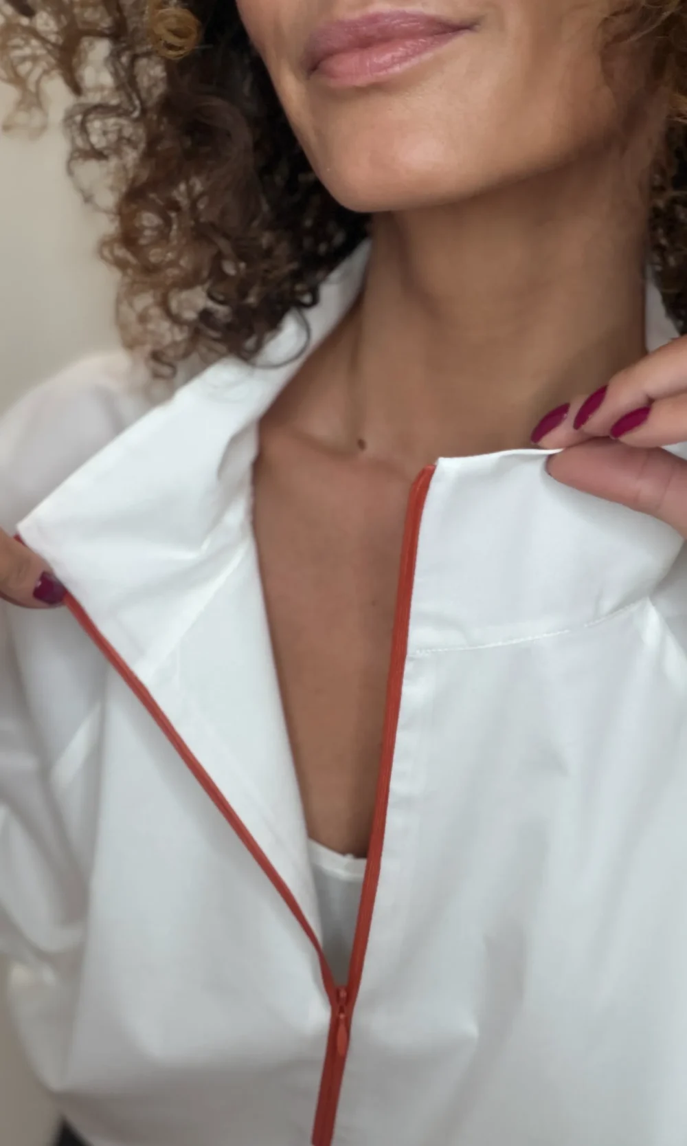 Hemd mit Reißverschluss Baumwolle