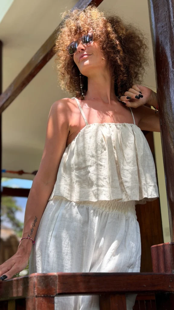 Double linen top