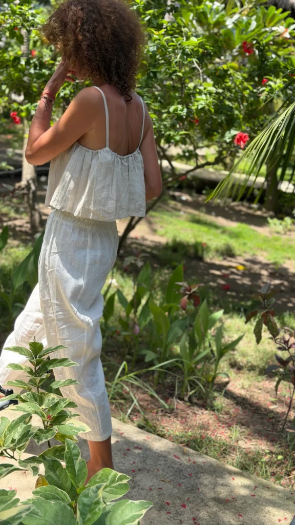 Double linen top