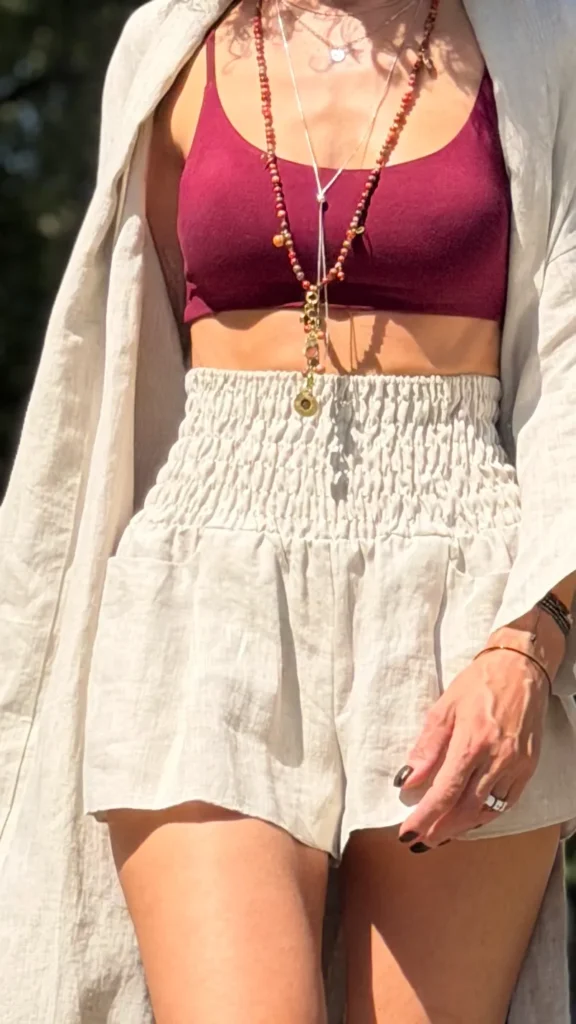 linen shorts