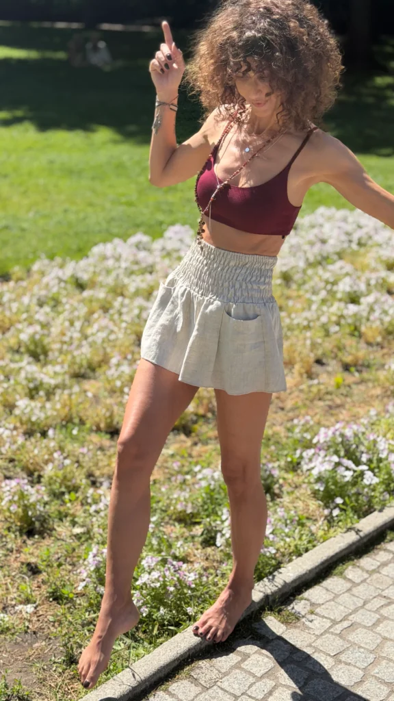 linen shorts