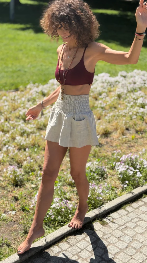 linen shorts