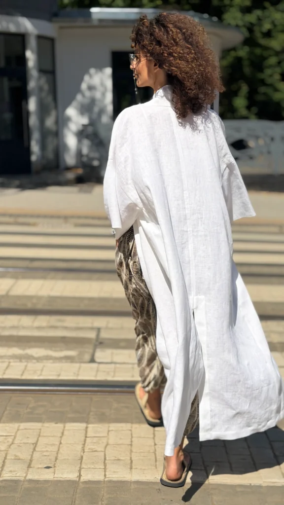 Kimono linen long UNI