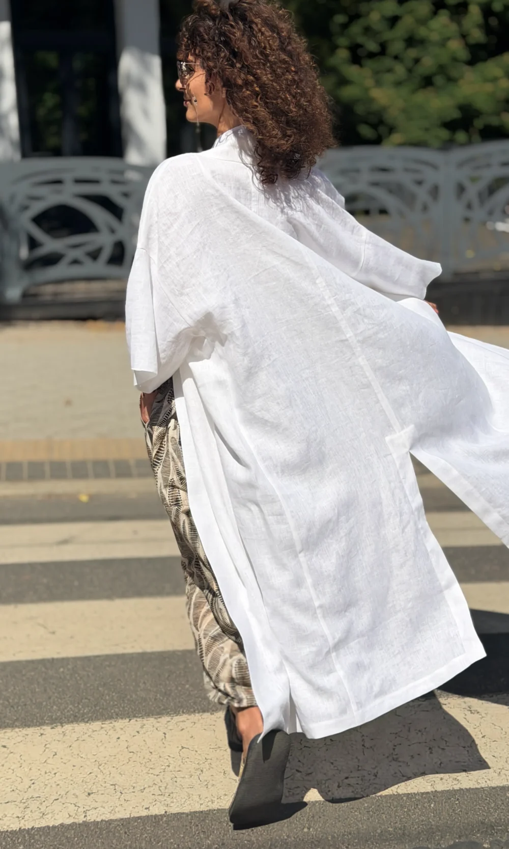 Kimono len długie UNI