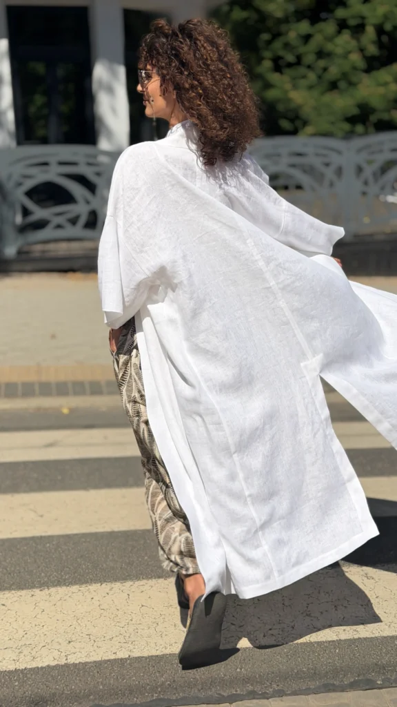 Kimono linen long UNI
