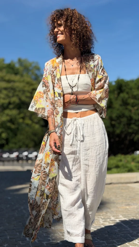 monstera kimono