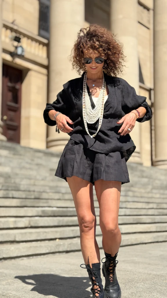 linen shorts