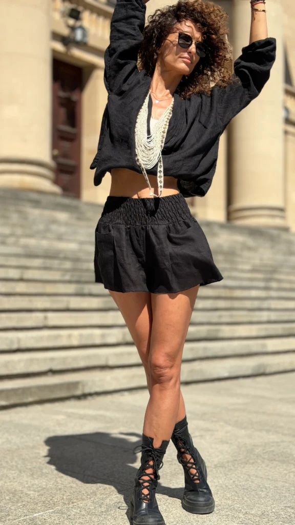 linen shorts