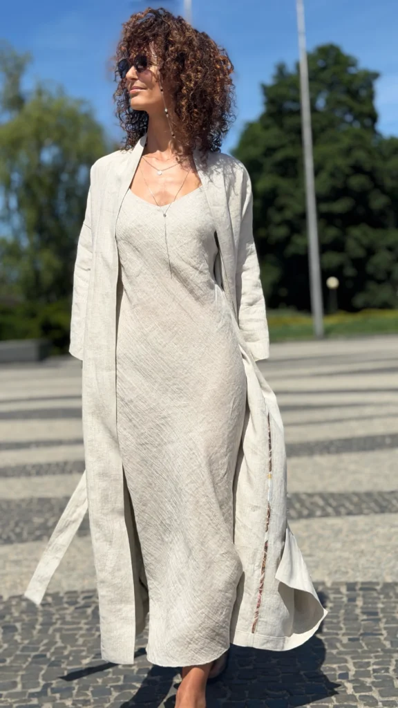 Kimono linen long UNI