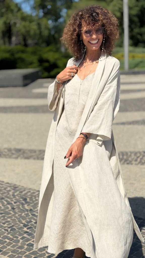 Kimono linen long UNI