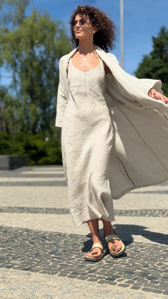 Kimono linen long UNI