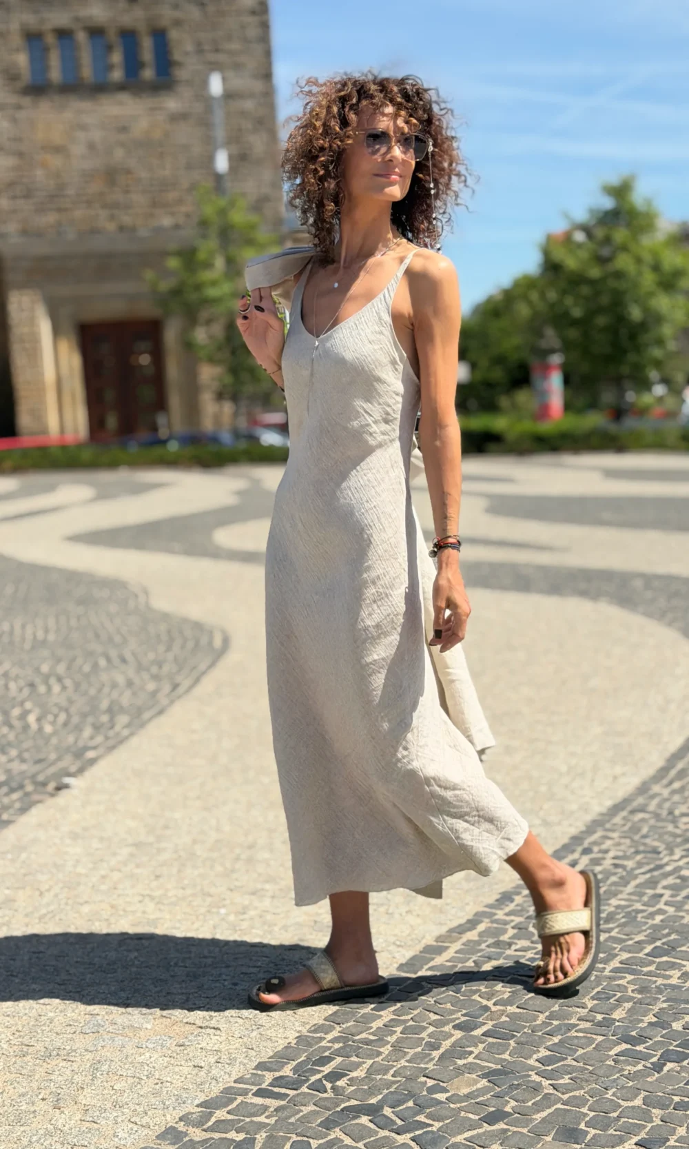 HERbody linen dress