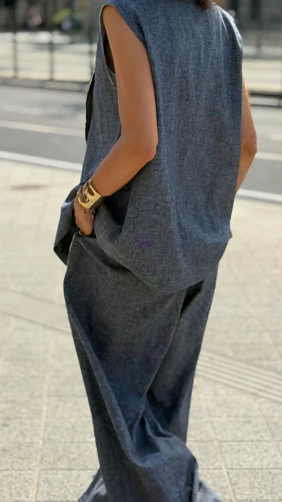 kamizelka denim len