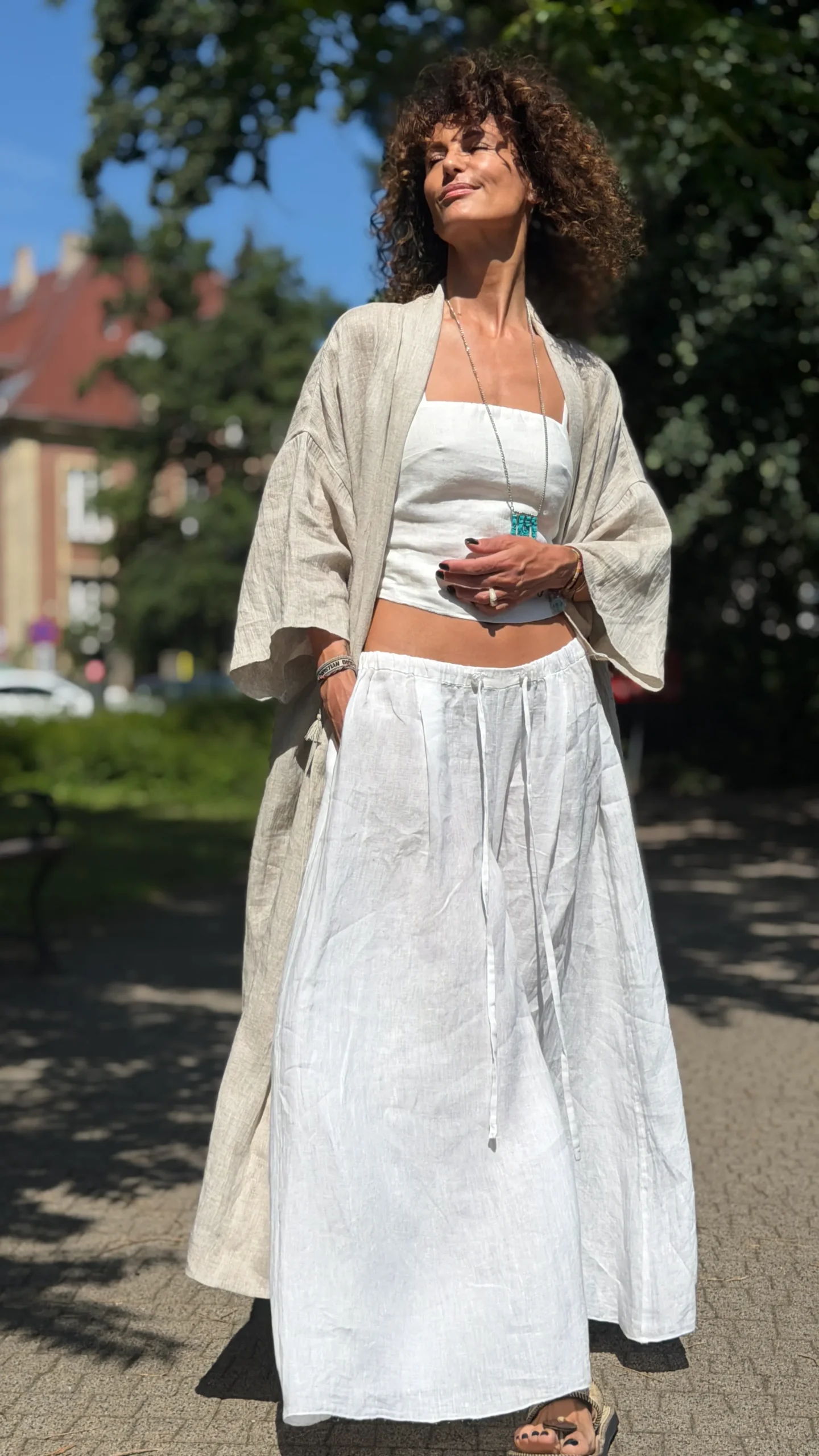 spodnie summer len