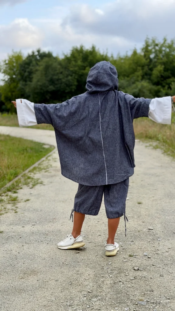 koszula denim len