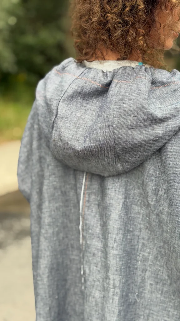 koszula denim len