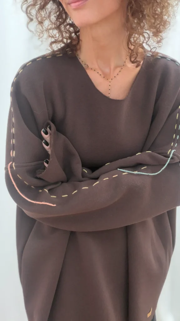 Bluza z przeszyciami UNISEX