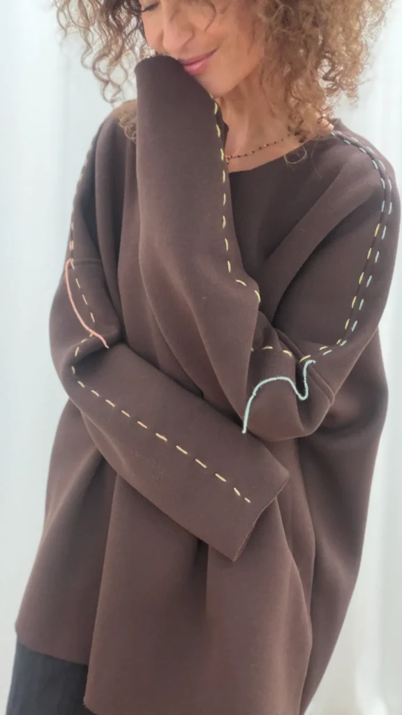 Bluza z przeszyciami UNISEX